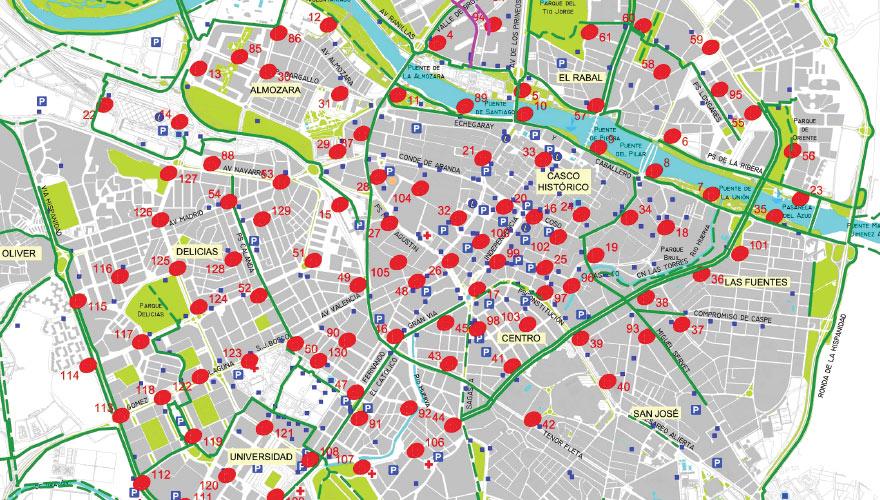Descubre la red de carril bici de Zaragoza y su conectividad con las estaciones